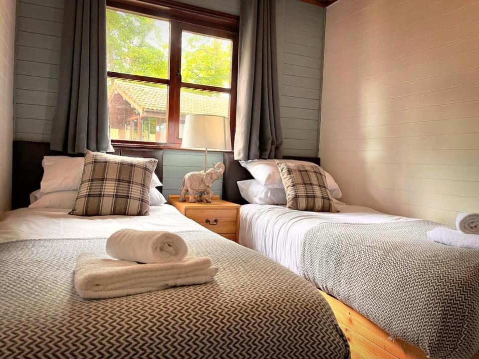 Goldcrest 3-Hot Tub-Woodland Lodges-Carmarthenshire-Tenby エクステリア 写真